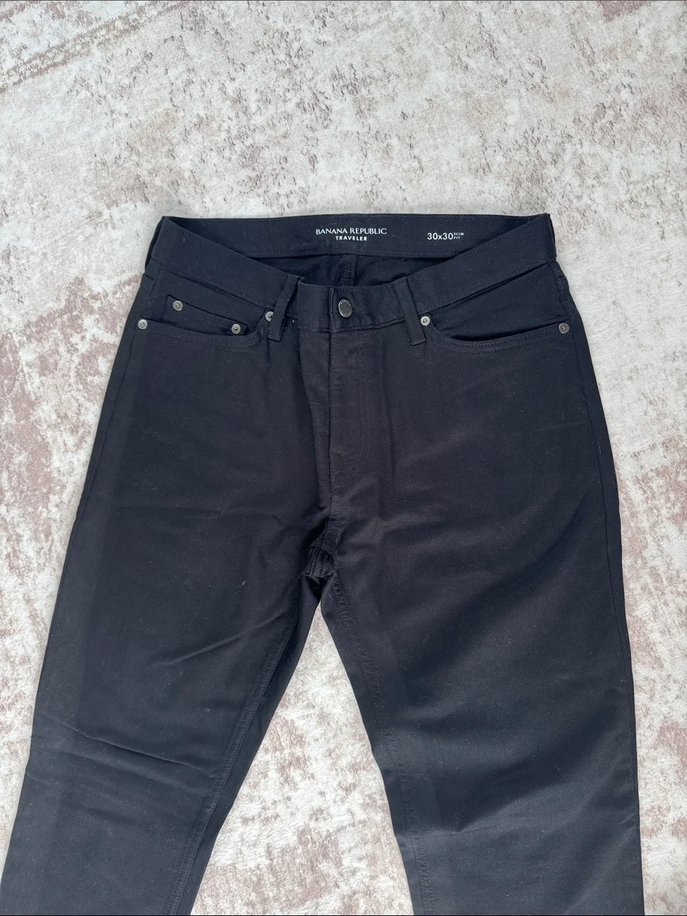Banana Republic traveler Men's Black Slim Straight Jeans 30x30